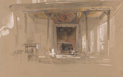 Ingresso principale della Grande Moschea, (Ulu cami) Bursa, Turchia da John Frederick Lewis